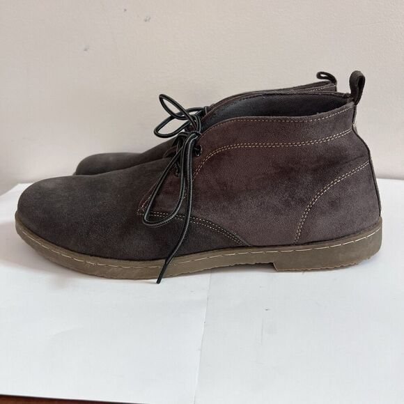Atlas For Men Gray Suede Leather Chukka Ankle Boots EU 46 US 12 Classic Preppy main image 11